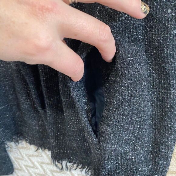 Eileen Fisher Black Textured Blazer - Picture 4 of 7